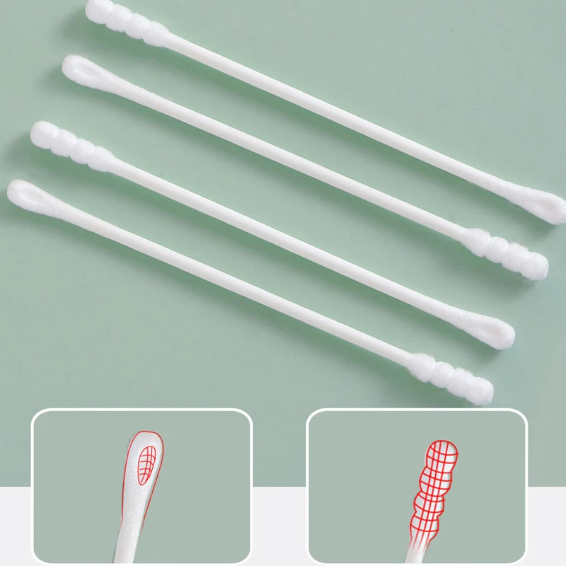 200pcs Safety Baby Cotton Swab clean baby ears Sticks Health Medical Buds Tip swabs box plastic cotonete cotton swabs cotton swab box cotton swab storage box
