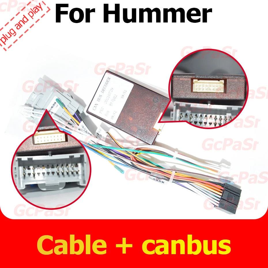 

Android Car Radio cable Multimedia Player Harness For Hummer