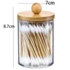 Acrylic Cotton Swab Makeup Organizer Cosmetics Storage Box Portable Make Up Cotton Pad Holder Container Storage Case 6
