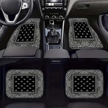 Tappetini per auto 4 pezzi eleganti anti-sbavature antiscivolo facili da pulire universali adatti a tutti i veicoli