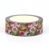 NEW 1PC 10M Decorative Beautiful Pink Tulips Washi Tape for Scrapbooking Journaing Adhesive Masking Tape Cute Stationery 2