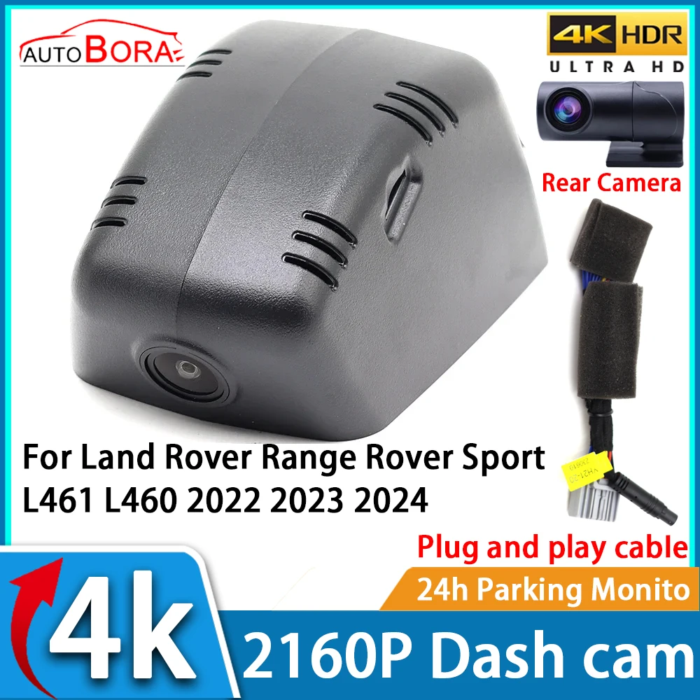 Autobora auto video recorder nachtsicht uhd 4k 2160p dvr dash cam für land rover range rover sport l461 l460