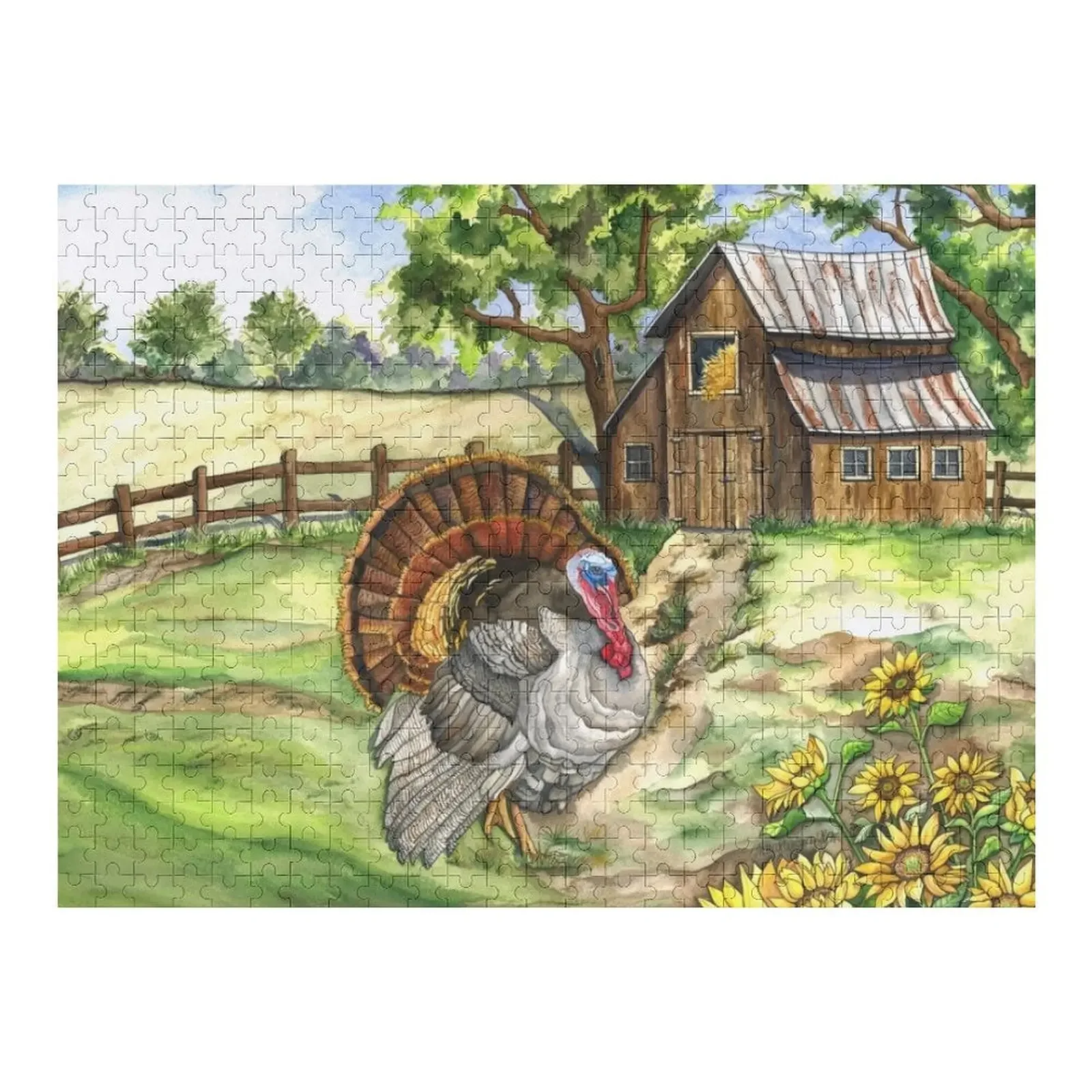 Country Life Jigsaw Puzzle Animal Personalized Name Personalized For Kids Puzzle