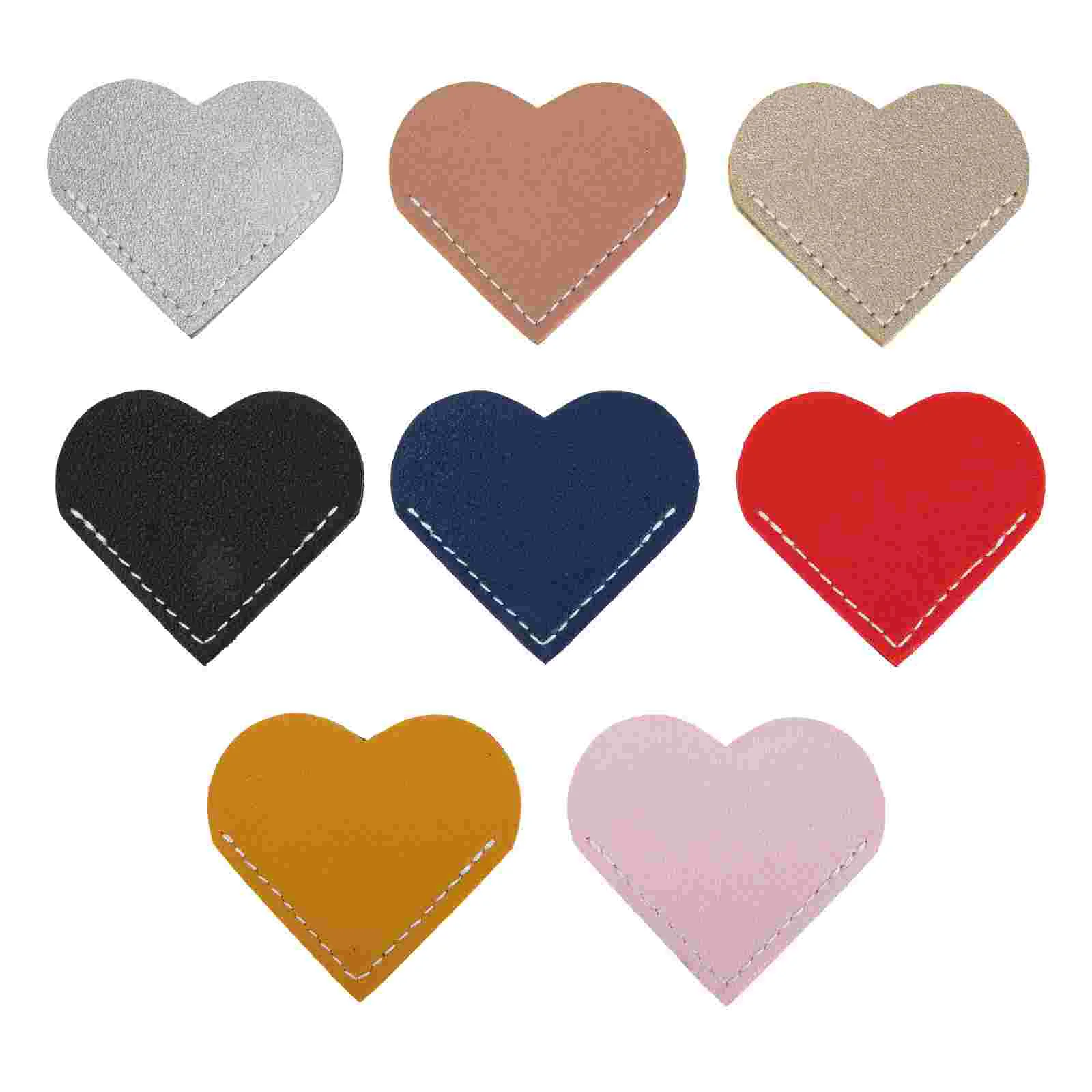 

8 Pcs Heart Bookmark Corner Protectors Bookmarks Photo Corners Heart-shaped