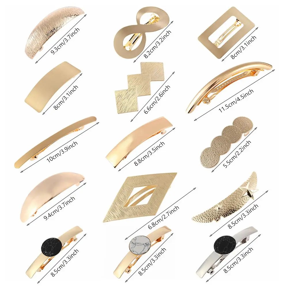 Women's Fashion Hair Accessories Ponytail Holder Horsetail Headwear Metal Hair Clips Hair Barrette Girls Hairpins