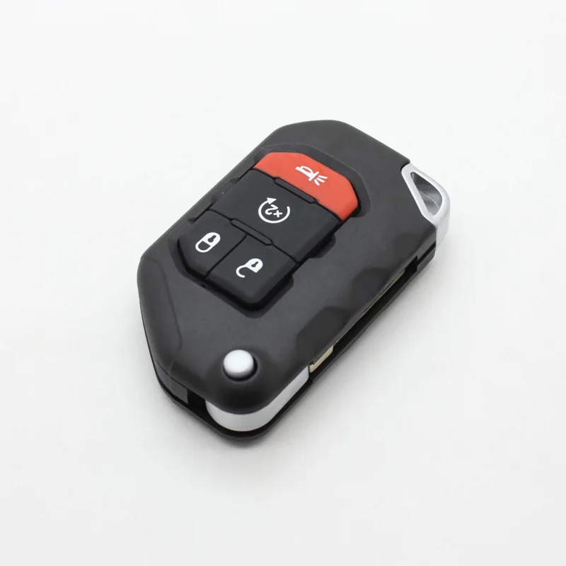 Key Shell 2/3/4 Button Flip Remote shell for Jeep Wrangler Folding Key-FCCID: OHT1130261