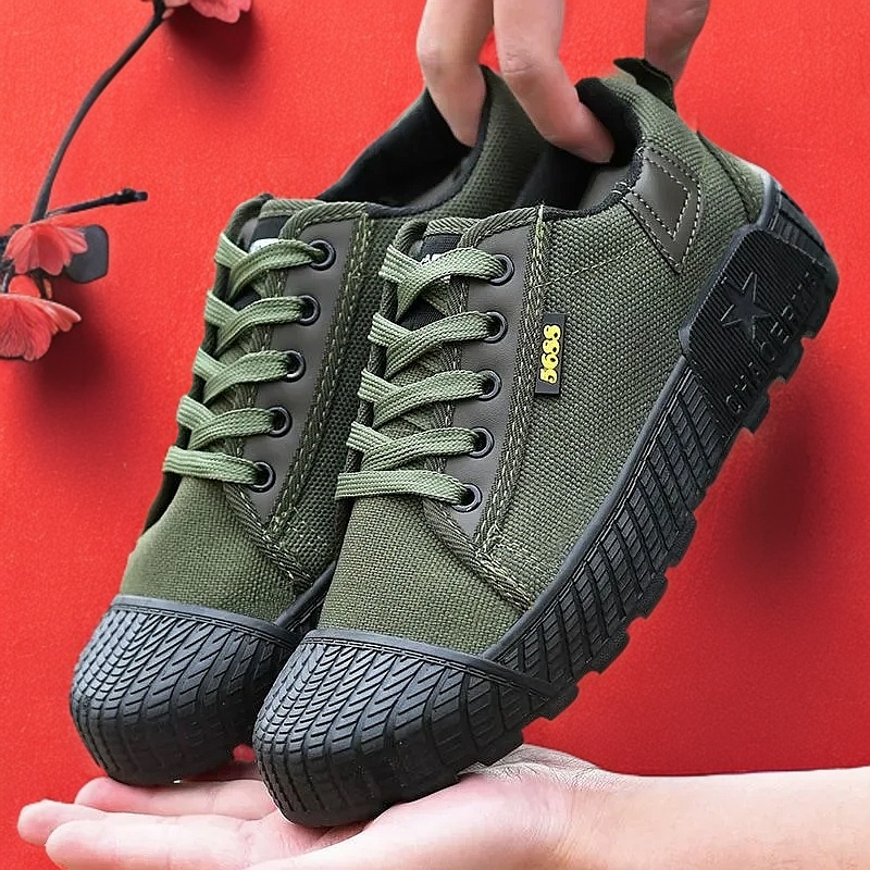 Comfortable and Breathable Men's Farmland Labor Insurance Construction Site Work Shoes Rubber Shoes Low-top Shoes Mens Shoes