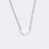 Minimalist heart necklace for women