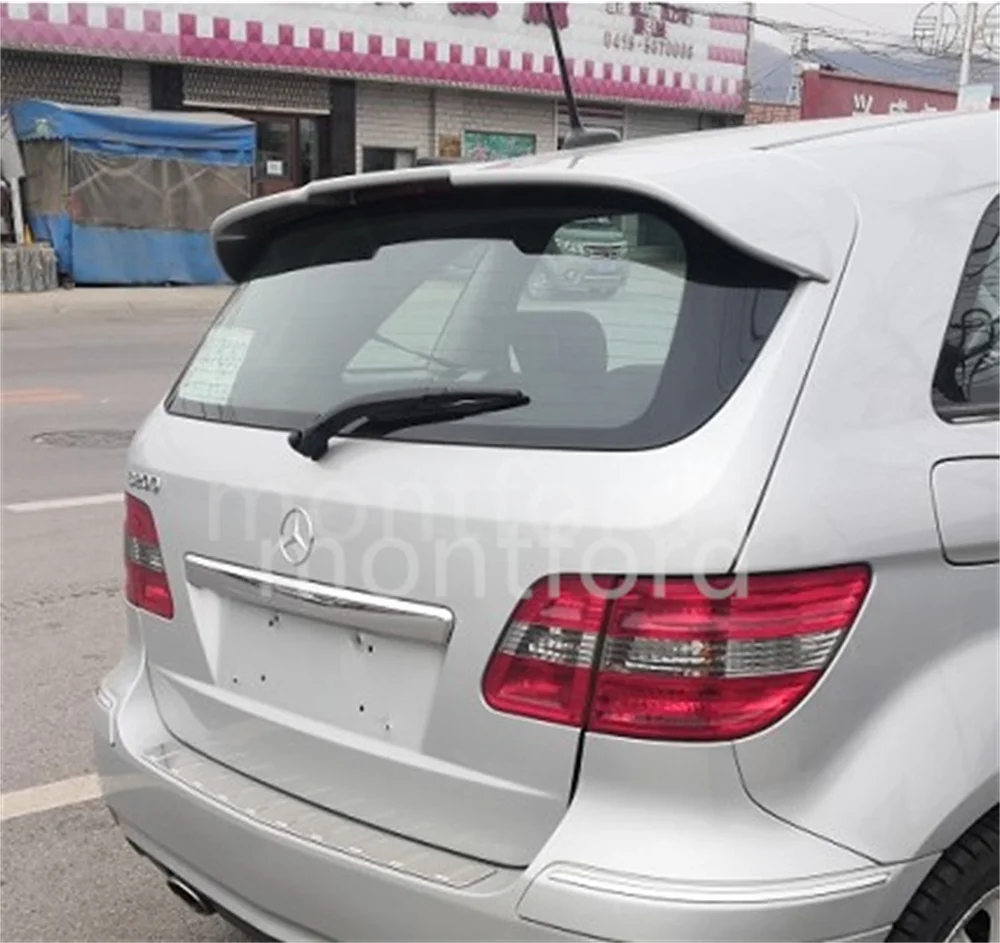 For Mercedes Benz B-Class B200 Car Rear Trunk Spoiler ABS Material Primer Color Car Tail Wing Decoration For B200