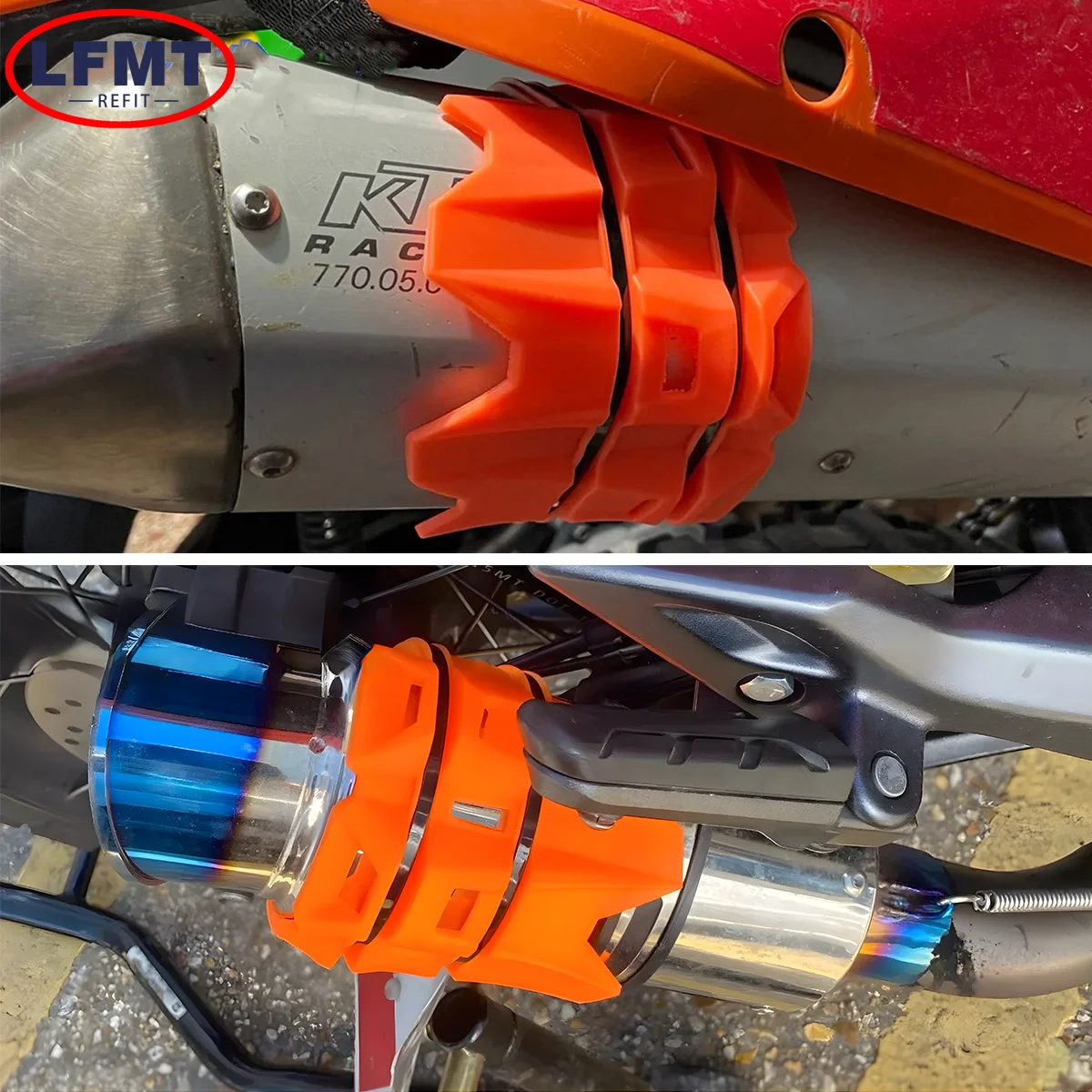 Motorcycle Exhaust Protector Universal Motorcycle Exhaust Protection Cover Muffler Silencer Protector Guard For KTM SHERCO Honda Yamaha Kawasaki Husqvarna
