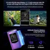 HAMTOD T8 4G Flip Phone 128MB ROM 48MB RAM 2.8 inch + 1.77 inch VoLTE BT SOS OTG 1500mAh Battery 0.3MP Camera Cellphone 4