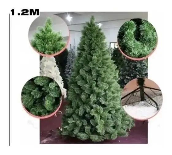 Árvore Pinheiro Natal Pequena 90cm Verde/nevada/br-simples - Christmas  Trees - AliExpress