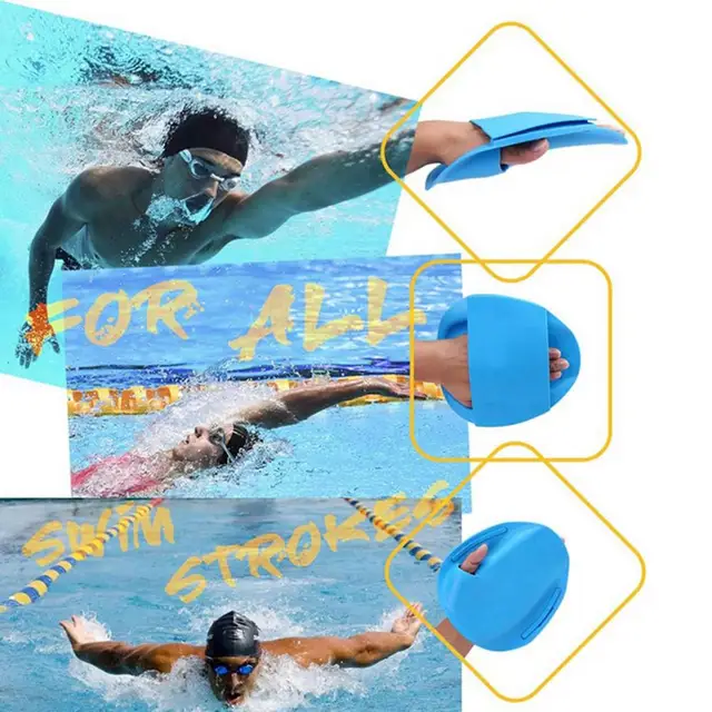 Swimming Paddles For Hands 2PCS Comfortable Swimming Hand Fins Swimming Gear Hand Palm Webbed Flippers Aquatic Swim Training 14