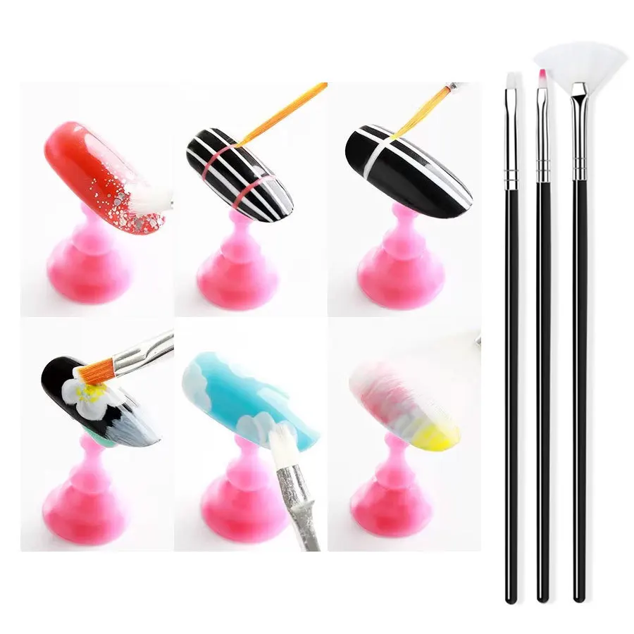 Nail art brush set Full set of 15 pivots Drill pull line Painted flower gradual change Light therapy pen Nail art beginner tool 3