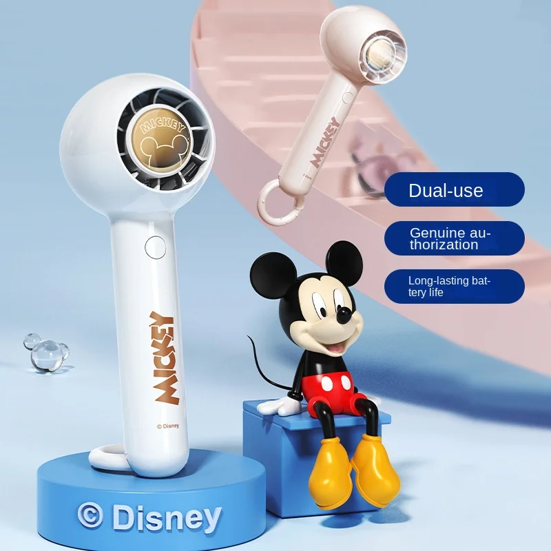 

Disney Usb Mini Handheld Fan Cartoon Outdoor Creative Desktop Office Charging Mute Student Dormitory Wind Portable Electric Fan