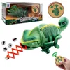 RC Cabrite Intelligent Robot Animal Remot Control Chameleon Walk Eat Electronic Lizard Pets Electric Toys Kids Birthday Gift 1