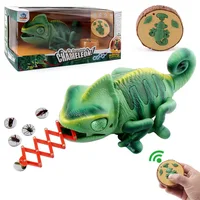 RC Cabrite Intelligent Robot Animal Remot Control Chameleon Walk Eat Electronic Lizard Pets Electric Toys Kids Birthday Gift 1