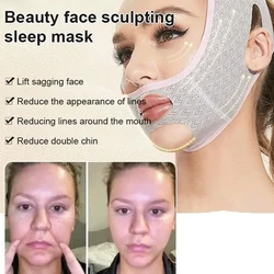 V Line Shaping Face Masks Face Sculpting Sleep Mask Facial Slimming Strap Face Lifting Belt New Design Chin Up Mask 2023