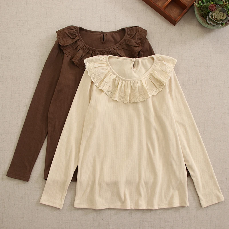 

Autumn New Sweet Solid Color Elastic Base Top Women Long Sleeve T-shirt Casual Tops Female Duobao1011