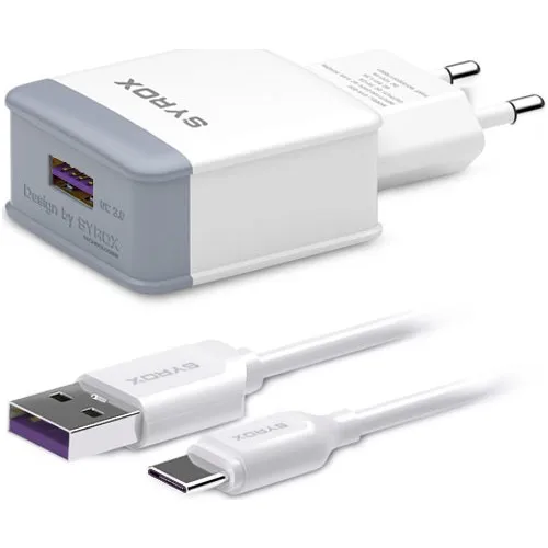 

Syrox Type-C Quick Charger 3.0 Amp For Samsung and All Usb Android Phones Quick Charge Feature