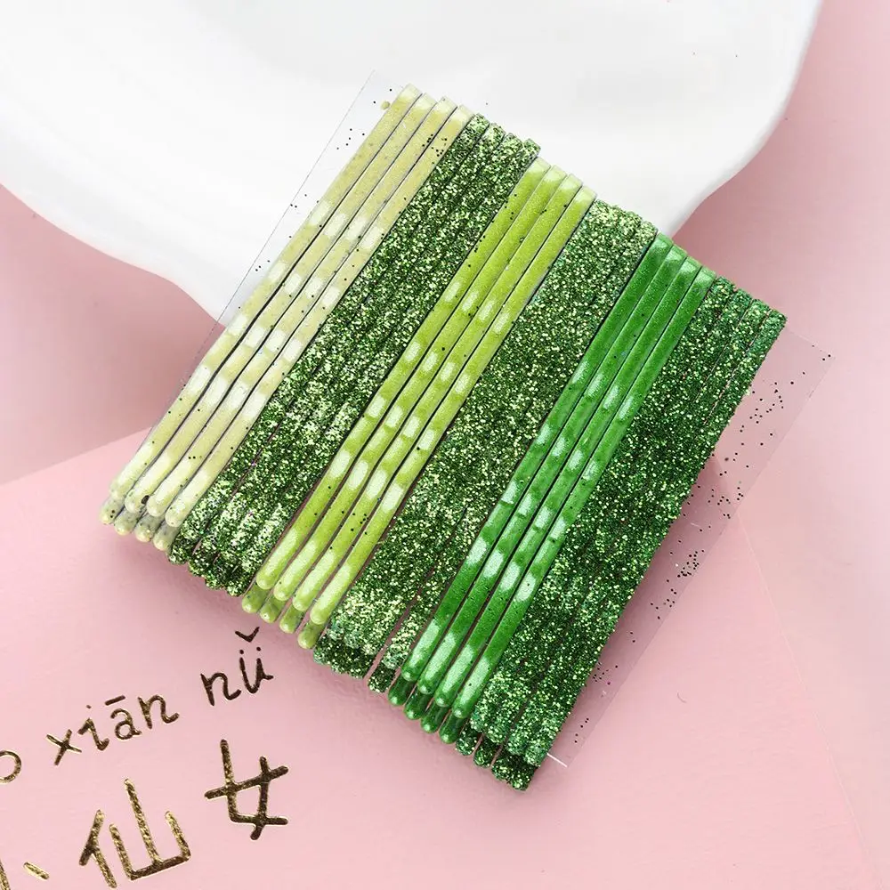Description Picture 5 of item24 PCS/Set Hot Sale Candy Colors Wavy Hair Clips Glitter Bobby Pins Hair Accessories Girls Headwear Women Fashion Styling Tools