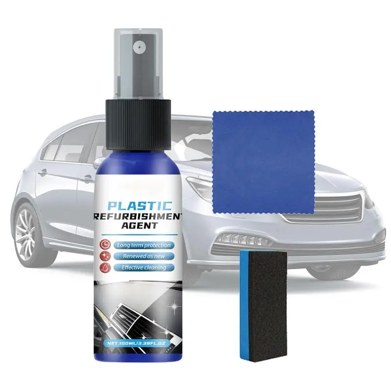 

Interior Detailer 100ml Refurbishing Agent Auto Trim Restorer Auto Leather Refurbishment Non-Greasy Revitalizing Coating Agent