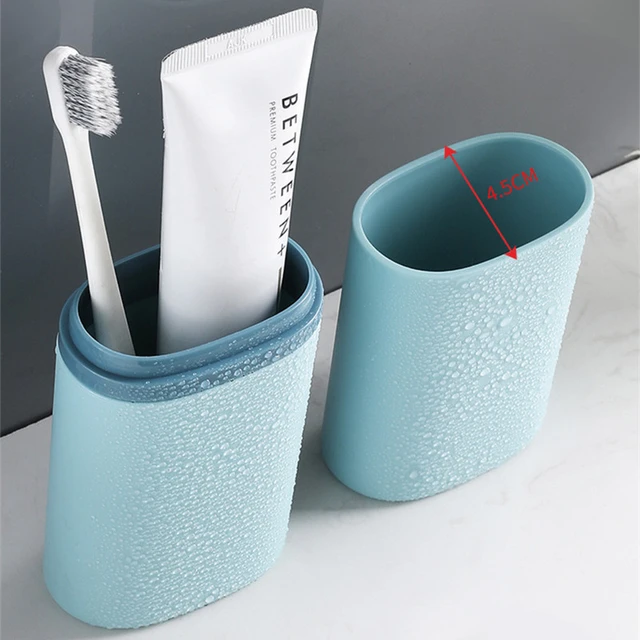 Estuche portátil para cepillo de dientes, soporte para pasta de dientes,  organizador de viaje, caja de almacenamiento, taza de lavado, accesorios de  baño - AliExpress