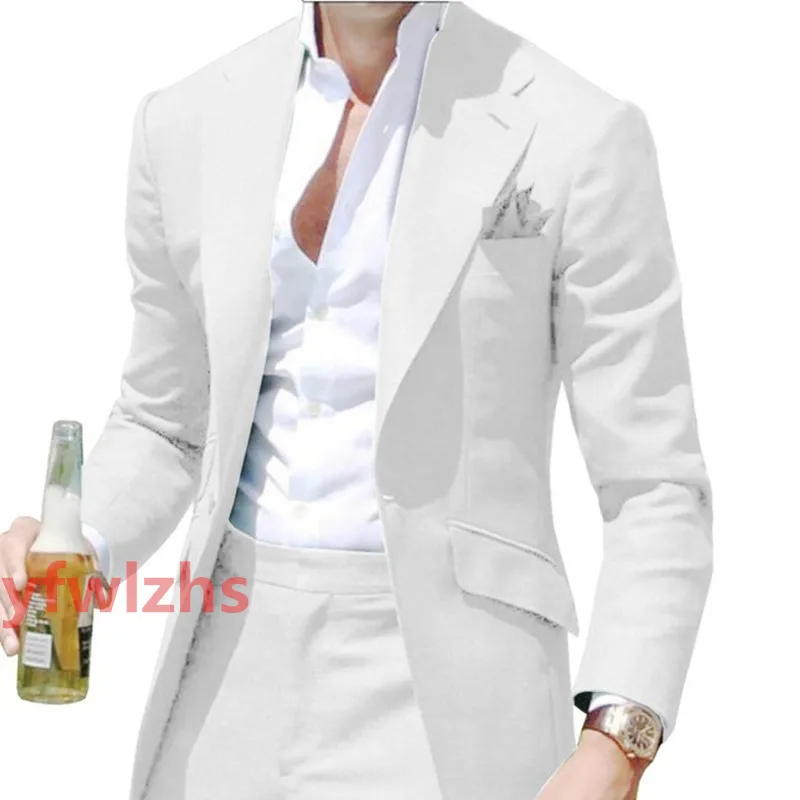 

Customize Men Suits Groomsmen Wool Blend Groom Tuxedos Wedding Dress Blazer Prom Dinner (Jacket+Pants+Tie) A502