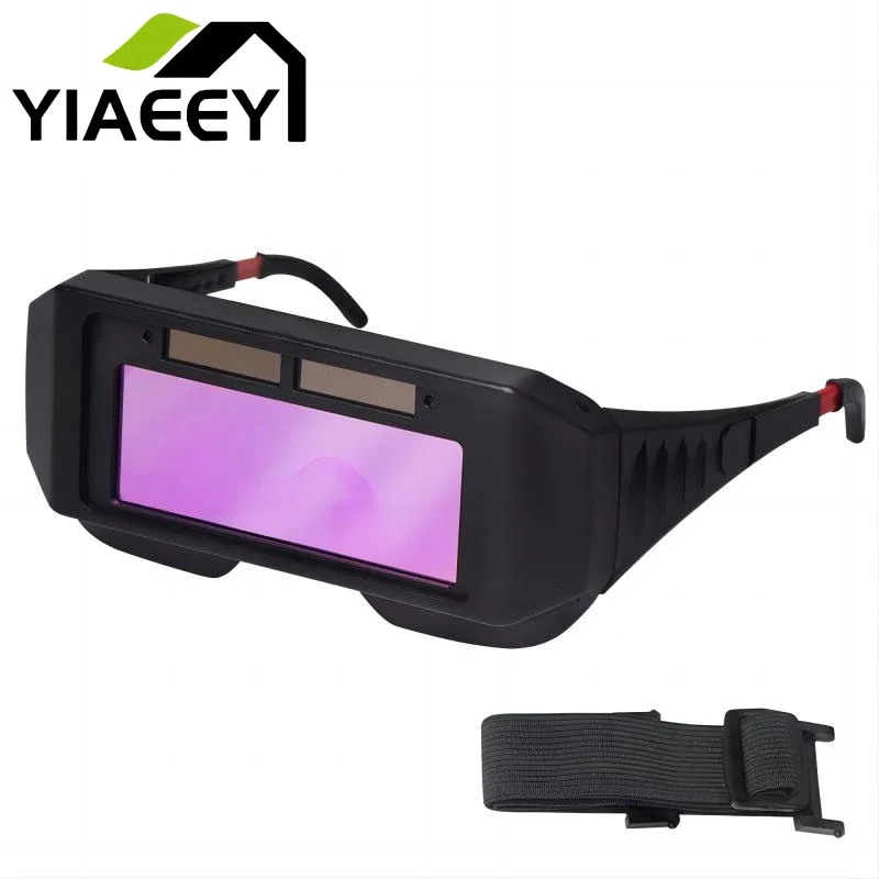 Solar Powered Welding Helmet Auto Darkening Welding Goggles LCD Welder Glasses for TIG MIG MMA Plasma Welder Glasses