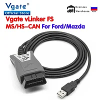 Vgate vLinker FS USB ELM327 For Ford FORScan For Mazda HS MS CAN ELM 327 OBD 2 OBD2 Car Diagnostic Scanner Interface Tools OBDII 1