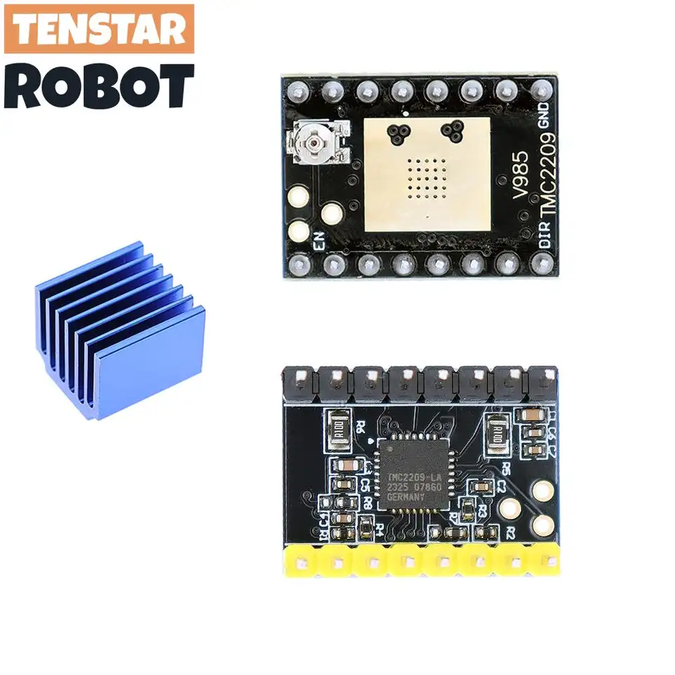 TENSTAR 4pcs TMC2209 Module V2.0 With Heat Sink Stepper Motor Driver 2A 3d Printer Parts 256 Subdivision Silent Printing image 2