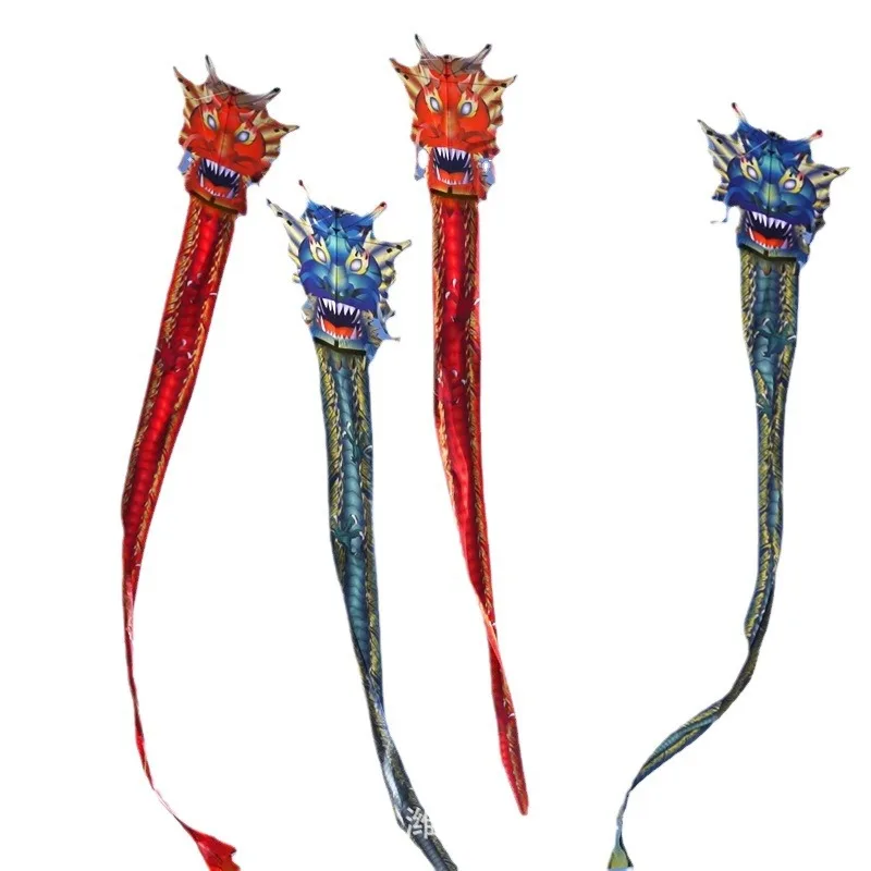 Chinese Dragon Kite Children's Breeze Easy to Fly Beginner Cartoon Weifang Kites Kids Birthday Gift 5