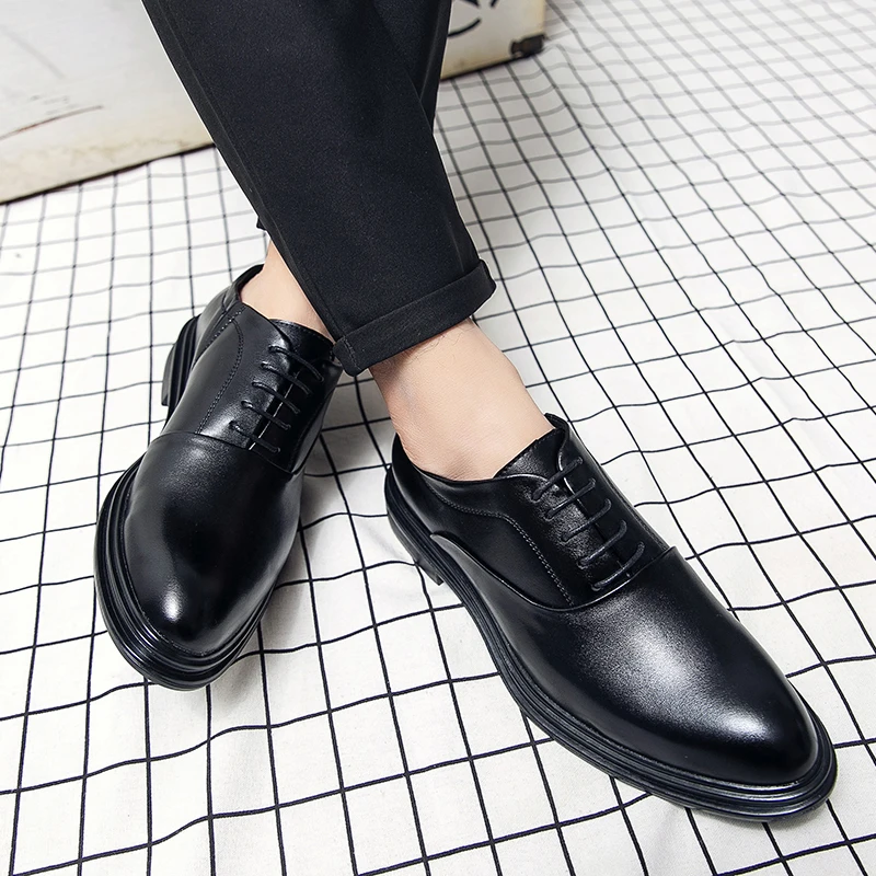 Classic Oxfords Shoes Men Retro Casual Business