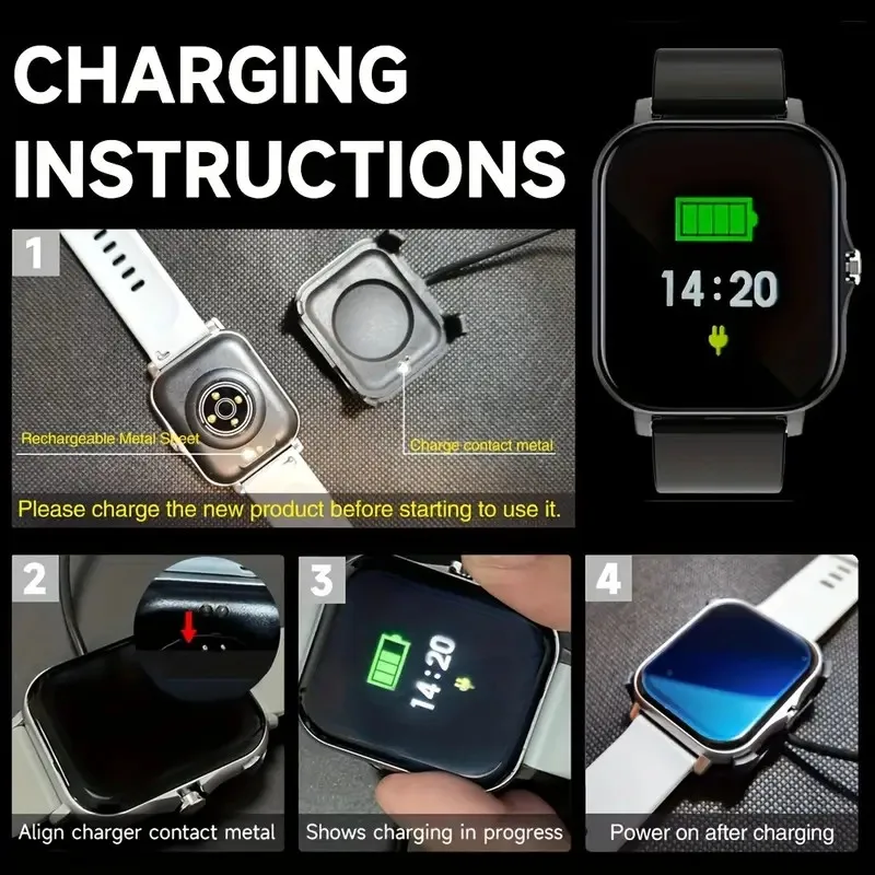 2026 New Smart Watch Bluetooth Talking Blood Oxygen/Blood Pressure Monitor Smart Watch for Women Men Holiday Gift 3