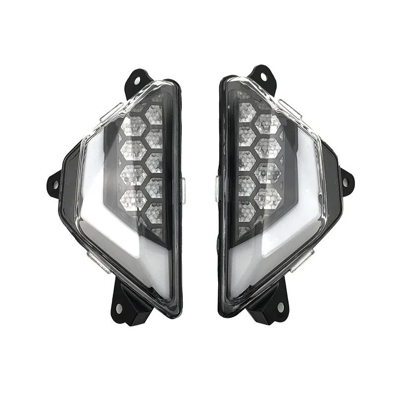 Front LED Turn Signal Lights – Smoke Amber – For Kawasaki Ninja 250/300/400/650/1000, ZX6R, ZX-25R