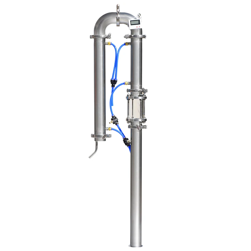 Australian warehouse moonlight distiller 2 "home brewing alcohol tubular distillation tower with copper mesh sight glass