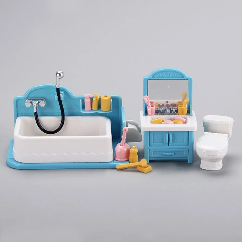 

1 Набор миниатюрные предметы для кукольного домика в уборной, товары для туалета, модель кукольного домика в гостиной, ванной комнаты, декор для детей, ролевые игры, игрушки