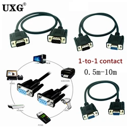 Serial RS232 9-Pin Male & Female To Female DB9 9-Pin PC Converter Extension Transfer Cable 0.5m-5m Extending Wire For Computer