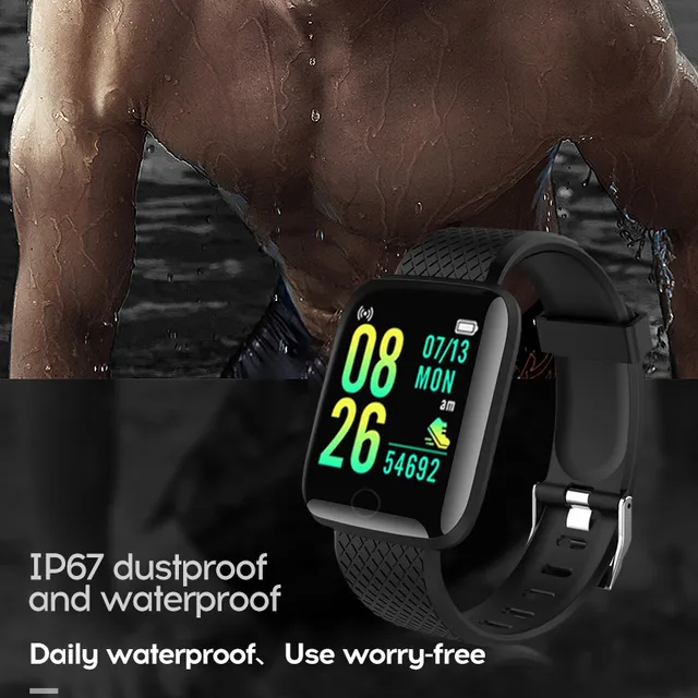 116plus Smart Watch Color Screen Step Counting Multi Sport Mode Message Reminder Photography Music Remote Control Smart Band D20 5