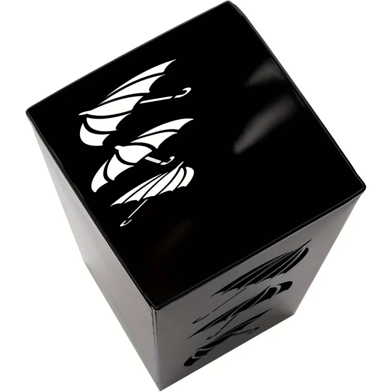 Umbrella Holder Bohemian Style Black Metal Umbrella Stand Free-Standing Durable Storage for Home Office Hotel Decor