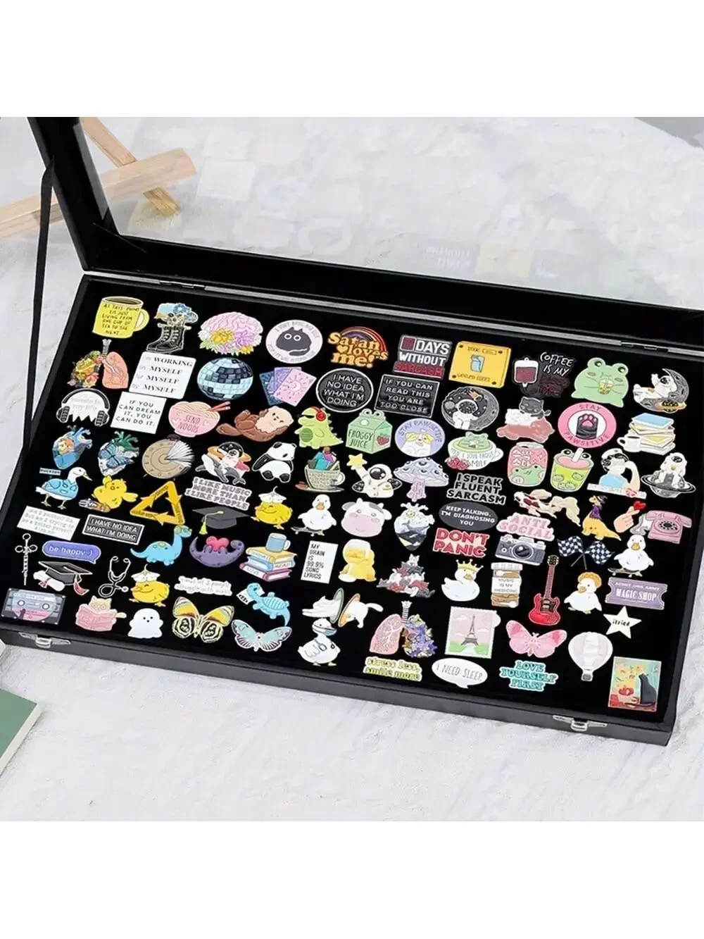 10/20/30pcs Women's Metal Brooch, Random Styles Anime, Cartoon, Suitable For Daily Wear, Holiday Gifts, Zinc Alloy Material