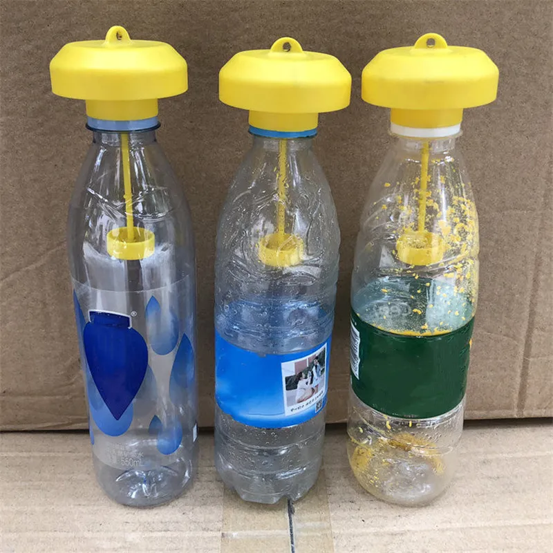 Yellow Fruit Shaped Cover Trap Fruit Stalls Home Farm Orchard Melon Insects Flies Bee Armyworm Attracting Useful Trapping Agent