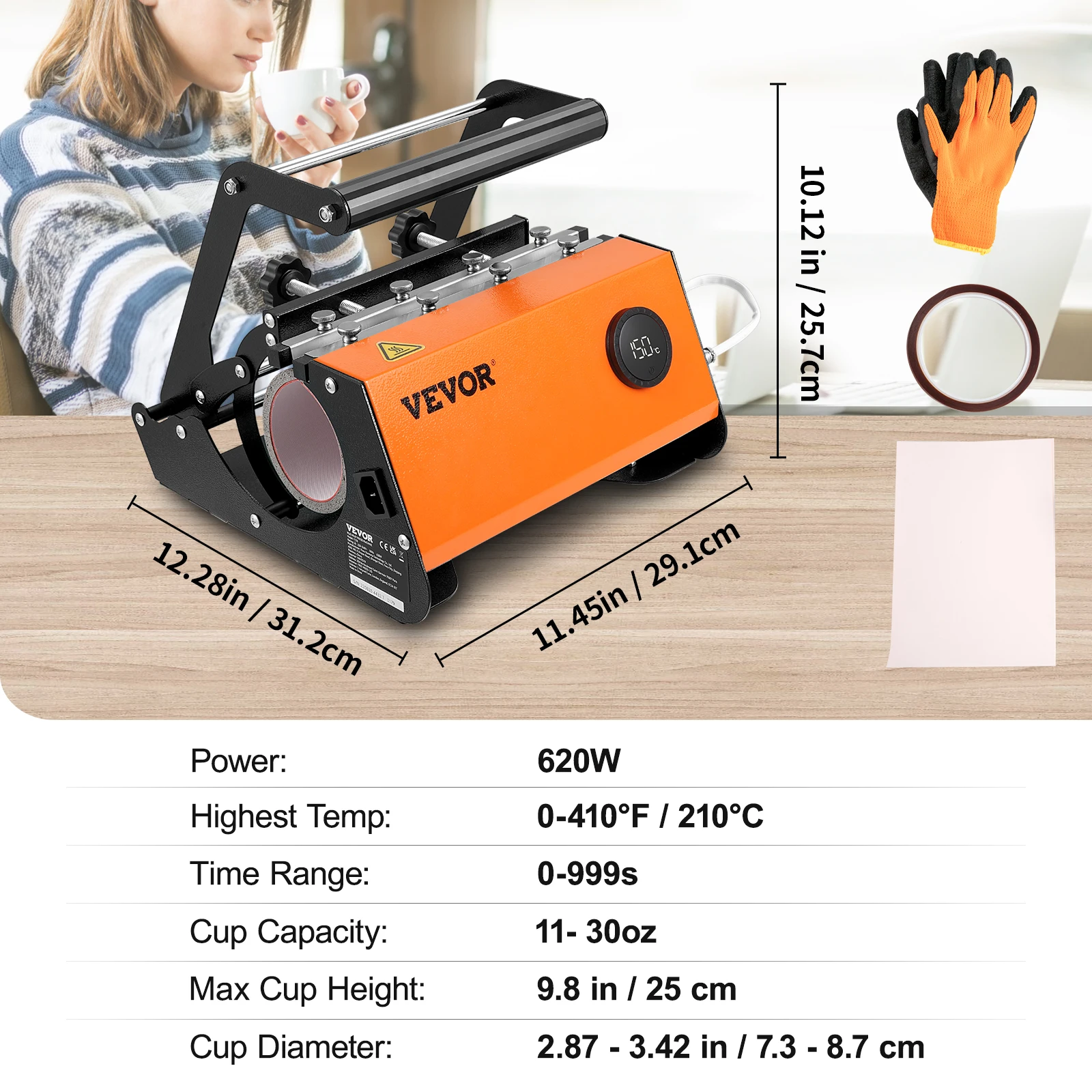 VEVOR Hat Cap Heat Press 5.5 x 3.5 inch Heat Transfer Stamping Sublimation  Machine Digital Display Clamshell for DIY Advertising - AliExpress