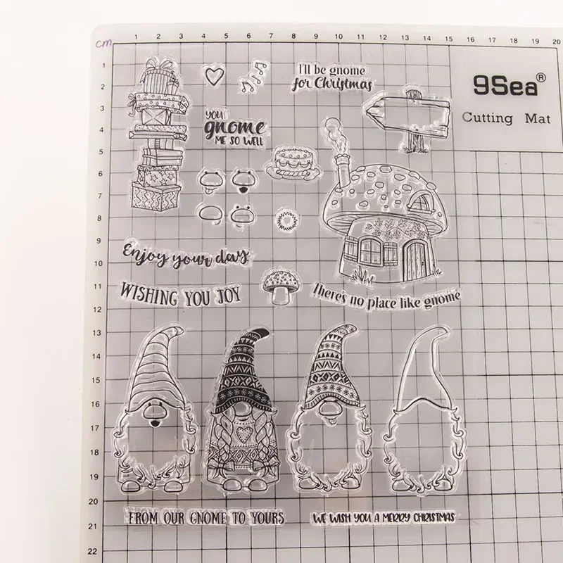 Santa Claus Clear Stamp Transparent Silicone DIY Stamp Seal Sheet for Scrapbooking Making Album Photo Handmade Decoration