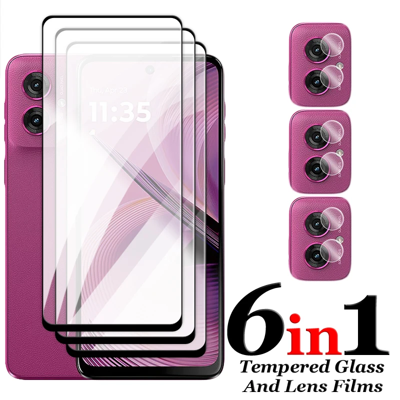 Für Motorola Moto G55 5G Glas Für Moto G75 G35 G15 G05 G55 5G Gehärtetem Glas 2,5 D Volle Abdeckung kleber Screen Protector Für G55 Film – Detail 1