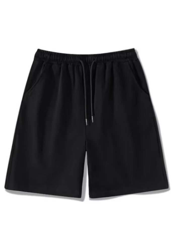 Shorts Male Ins Korea Loose Fitting Quarter Pants Leisure Sweatpants  Summer New Large Size Drawstring Elasticity Beach Pants