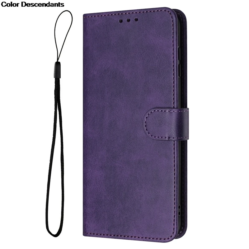 Soft TPU Leather Wallet Flip Phone Case with Card Slot