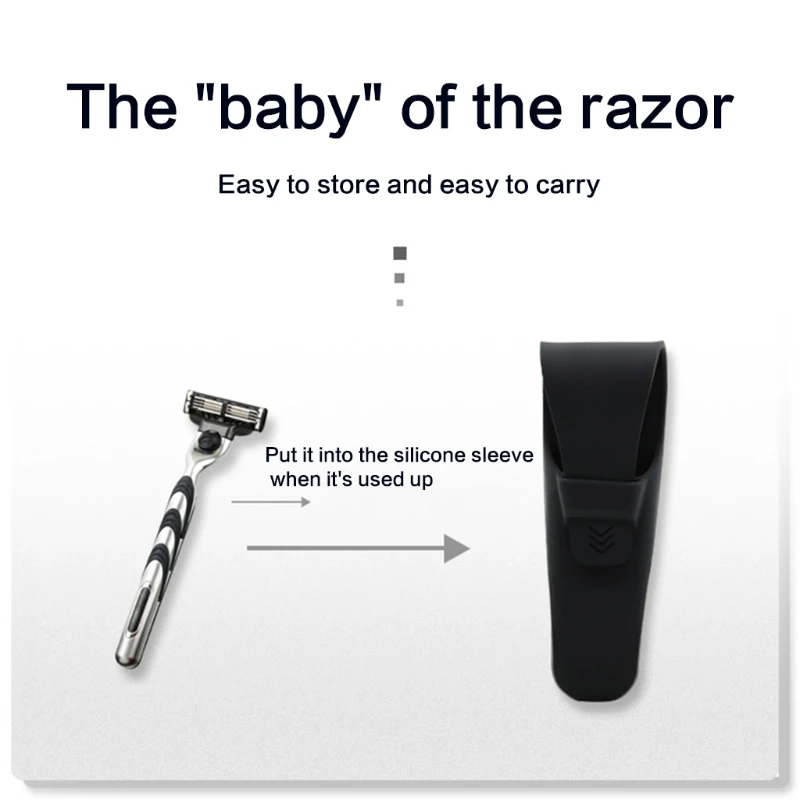 

Portable Silicone Safety for Razor Protective for Case for Home Travel