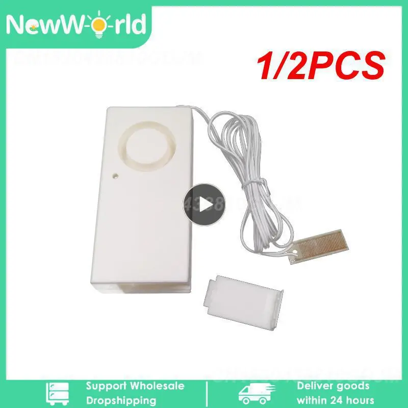 

1/2PCS CoRui Home Alarm Water Leakage 110dB Spot Alarm Smart Sensor Detector Flood Alert Overflow Security Alarm System