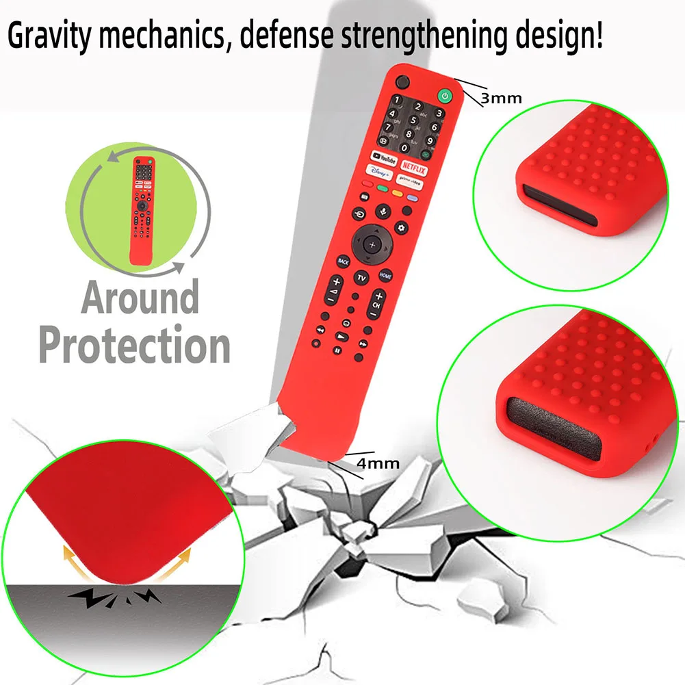 Silicone Dustproof Protective Cover Sleeve for Smart TV Remote Control